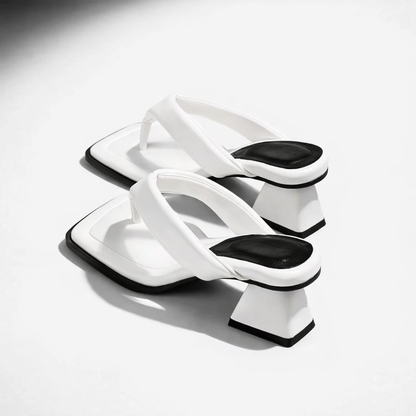 Noemi Square Mule Heels