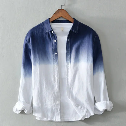 Aurora Crescent Linen Shirt