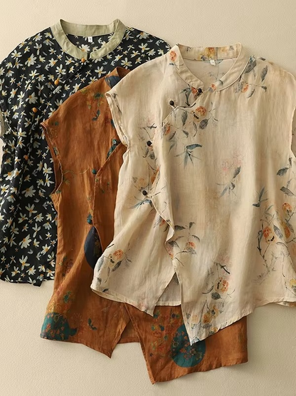 Lunara Button Blouse