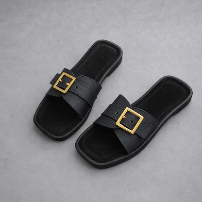 Orlina Leather Flats